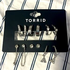 NEW Silver Dangly Earrings 6 Pairs‎